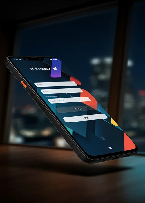 Spinkash Casino secure login interface displaying user credentials fields and a glimpse of the personalized account dashboard